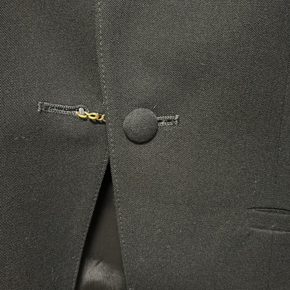 Raspini jacket and skirt dressy suit, vintage NWT, black size 13/14 gorgeous - Picture 4 of 10